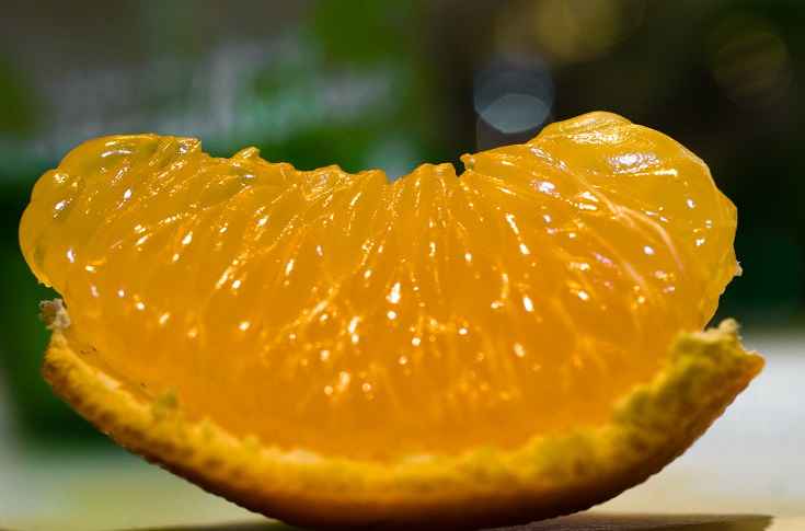 Health Benefits of Citrus Fruits - A picture of an orange slice.